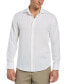 ფოტო #3 პროდუქტის Men's Travelselect Linen Blend Wrinkle-Resistant Shirt