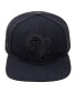 Фото #3 товара Men's Los Angeles Rams Triple Black Snapback Hat