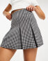 Фото #8 товара ASOS DESIGN pleated mini skirt in dogtooth