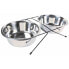 ფოტო #1 პროდუქტის TRIXIE Set Stainless Steel Feeders 2 10 cm Bowl