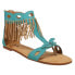 Фото #2 товара Justin Boots Clover TStrap Womens Blue Casual Sandals LS131