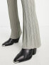 NA-KD x Moa Mattson relaxed trousers in rib knit co-ord