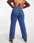 Фото #4 товара ASOS DESIGN Curve comfort stretch straight leg jean in blue