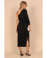 ფოტო #17 პროდუქტის Women's Pontee One Shoulder Pleated Midi Dress