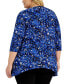 Фото #2 товара Plus Size Sea of Petals Swing Top, Created for Macy's