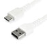 StarTech.com 1m USB A to USB C Charging Cable - Durable Fast Charge & Sync USB 2.0 to USB Type C Data Cord - Rugged TPE Jacket Aramid Fiber M/M 3A White - Samsung S10 - iPad Pro - Pixel - 1 m - USB A - USB C - USB 2.0 - 480 Mbit/s - White