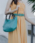 ფოტო #29 პროდუქტის Women's Genuine Leather Dip Dye Tote