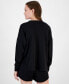 Фото #4 товара Women's Long-Sleeve Chest-Pocket T-Shirt, Created for Macy's