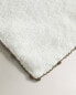 Cotton bath towel with trim detail