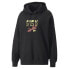 Фото #1 товара Puma Downtown Oversized Graphic Hoodie Tr Womens Black Casual Outerwear 53574701