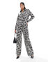 Фото #2 товара Y.A.S satin trouser co-ord in mono print