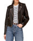 Фото #1 товара Women's Asymmetric Leather Moto Jacket