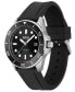 Фото #2 товара Men's Ace Black Silicone Strap Watch 43mm
