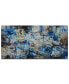 Фото #1 товара 'Blue Bomb' Abstract Canvas Wall Art, 18x36"