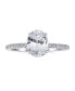 Фото #2 товара Кольцо Bling Jewelry Timeless Oval Solitaire