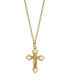 ფოტო #1 პროდუქტის Gold-Tone Crucifix Cross Necklace