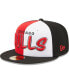 ფოტო #4 პროდუქტის Men's Black, Red Chicago Bulls Pop Front 59FIFTY Fitted Hat