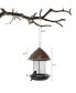 Фото #3 товара Squirrel-proof Metal Wild Bird Feeder with Perch and Drain Holes
