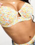 Фото #2 товара Peek & Beau Fuller Bust Exclusive underwire bikini top in retro flower print