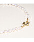 ფოტო #2 პროდუქტის 18K Gold Plated Freshwater Pearls with Purple Glass Beads - Taro Necklace 17" For Women