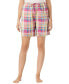 Plus Size Woven Sleep Short Sweet berry plaid, 5x - фото #1