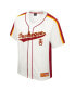 Фото #2 товара Men's Cream Tuskegee Golden Tigers Ruth Button-Up Baseball Jersey