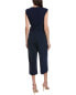 Фото #2 товара Шорты Tahari ASL Cropped Jumpsuit 96% полиэстер, 4% эластан 100% подкладка полиэстер 51in от плеча до подола 22in шаговой шов количество может слегка варьироваться в зависимости от размера. Центральная молния на задней панели с застежкой на крючок-петлю. Ручная стирка. Импортирован.