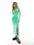 Фото #5 товара French Connection cut out detail jersey maxi dress in green