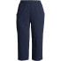 Plus Size Sport Knit High Rise Elastic Waist Pull On Capri Pants