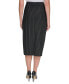 Women's Pinstriped Midi Pencil Skirt