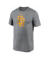 Фото #3 товара Men's Heather Charcoal San Diego Padres New Legend Logo T-shirt