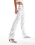 Фото #5 товара Vero Moda high waist metallic trouser in silver