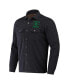 Фото #3 товара Men's Darius Rucker Collection by Heather Charcoal Oregon Ducks Sherpa-Lined Full-Snap Shacket