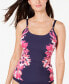 Calvin Klein 259629 Women's Floral-Print Tankini Top Swimwear Size Medium