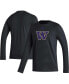 Фото #2 товара Men's Black Washington Huskies Locker Logo Fresh Long Sleeve T-shirt