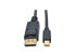 Tripp Lite Mini Displayport To Displayport Adapter Cable 4K M/M Black Mdp To Dp