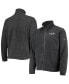 ფოტო #1 პროდუქტის Men's San Antonio Spurs Heathered Charcoal Flanker Full-Zip Jacket