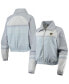 ფოტო #2 პროდუქტის Women's Navy Milwaukee Brewers Colorblock Track Raglan Full-Zip Jacket