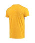 Фото #4 товара Men's Gold Kentucky State Thorobreds Bleach Splatter T-shirt