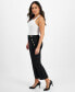 Фото #3 товара Petite Button-Front High-Rise Cropped Sailor Pants, Created for Macy's