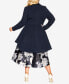 Plus Size Hi Lo Frill Coat