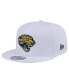 ფოტო #1 პროდუქტის Men's White Jacksonville Jaguars Throwback Logo Standard 9FIFTY Snapback Hat