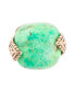 ფოტო #2 პროდუქტის Ornate Bronze and Genuine Lime Turquoise Rings