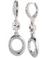 Pavé & Crystal Double Drop Earrings