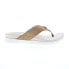 Фото #1 товара Spenco Laguna Ellie SP1086SAD Womens Brown Suede Flip-Flops Sandals Shoes