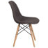 Фото #1 товара Elon Series Siena Gray Fabric Chair With Wood Base