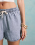 Miss Selfridge denim runner short in light blue wash VERWASCHENES HELLBLAU, 34 - фото #5