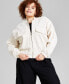 Trendy Plus Size Long-Sleeve Twill Jacket, Created for Macy's