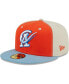 Фото #1 товара Men's Orange, Light Blue Cielo Azul de Oklahoma City Copa De La Diversion 59FIFTY Fitted Hat