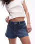 Topshop denim knicker short in indigo